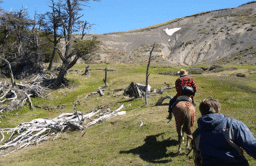 Comienzo de la cabalgata desde la estancia Alice