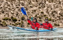 Navegación en Kayaks dobles por el Río Santa Cruz