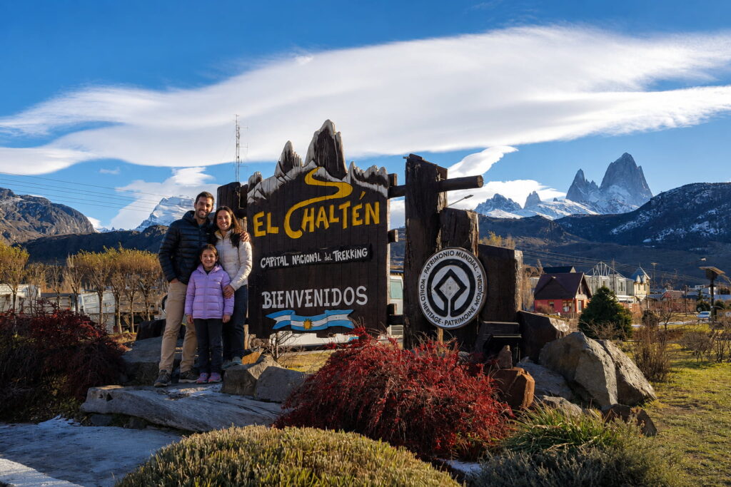 Familia en El Chalten